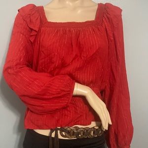 ⭐️Universal Thread Ruffled Collar Longsleeves Blouse L⭐️